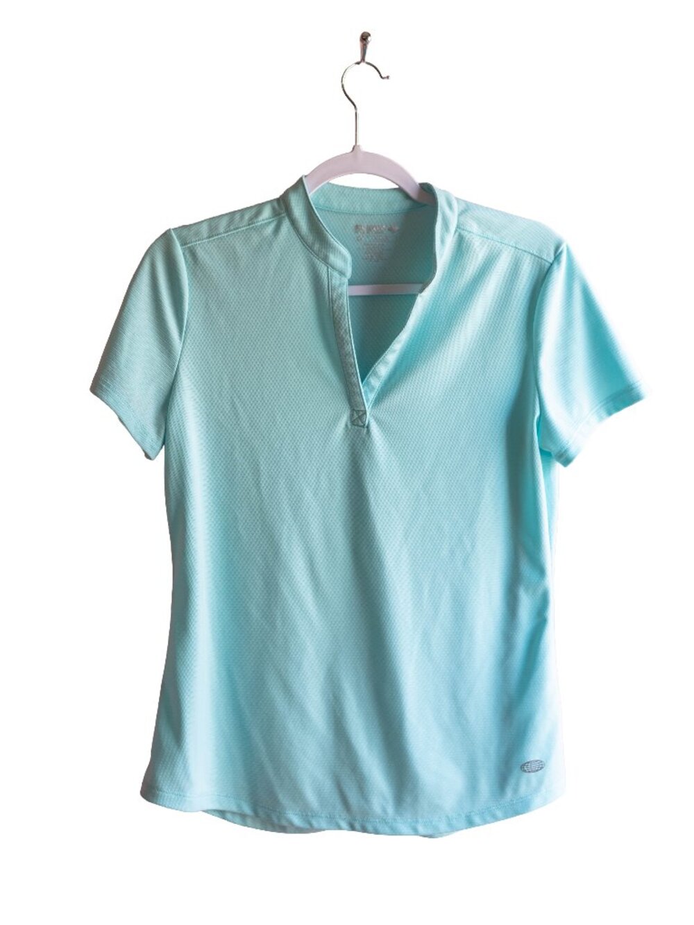 Reel Legends Freeline Light Blue Teal Women's Performance Athletic Top - Medium